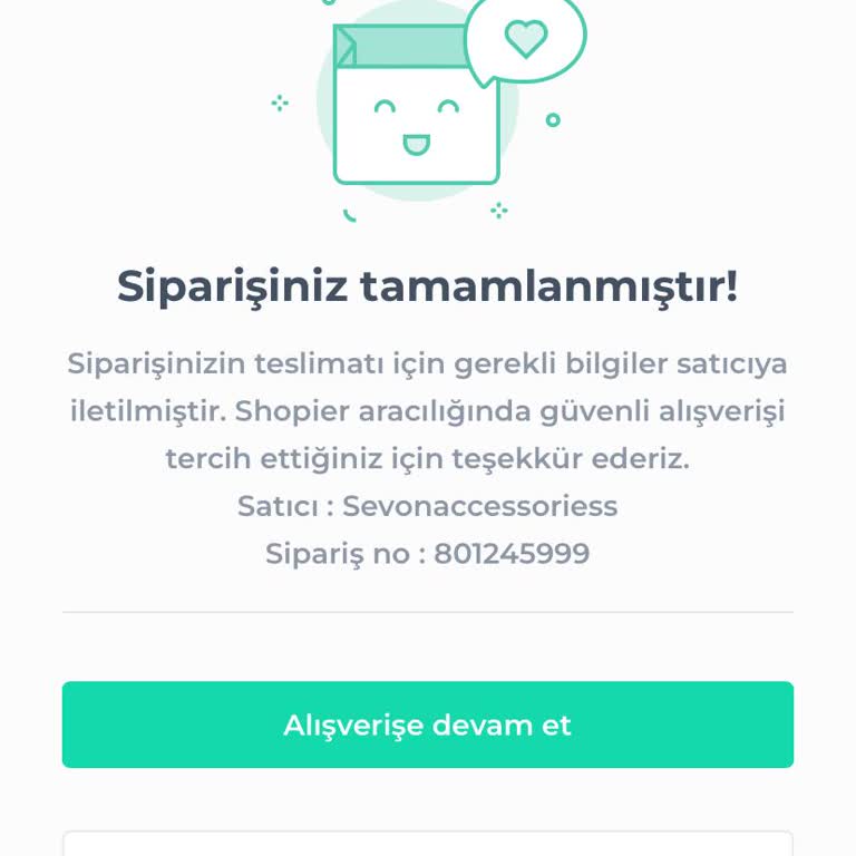 Sevonaccessories (Instagram) Ödemesini Yaptığım Siparişimi Göndermedi