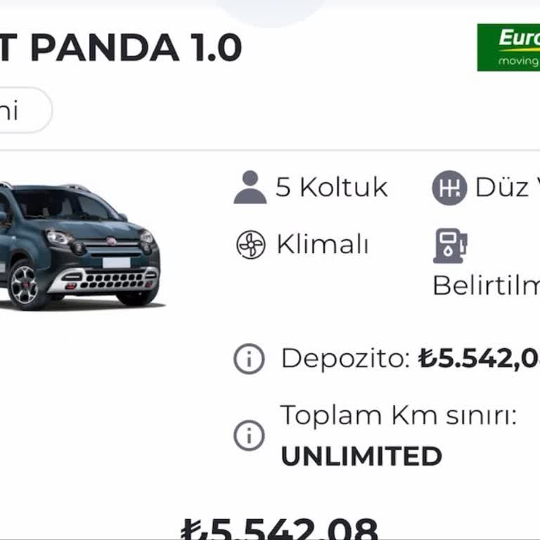 Europcar Avrupa Araç Rezervasyonum İptal Edilmiş, Param Ödenmiyor!