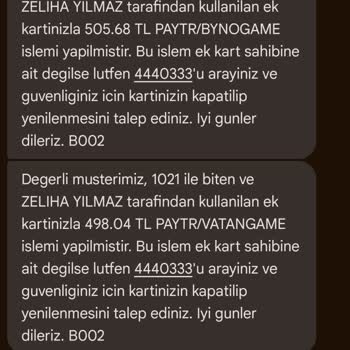 Paytr Bilgim Dışında Kredi Kartımdan 7 İşlemlik 3.680 TL Para Çekildi