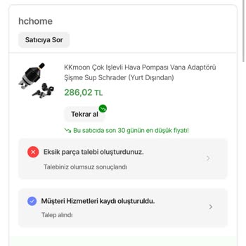 Hepsiburada Eksik Ürün Ve Eksik Parçayı Temin Edememeleri