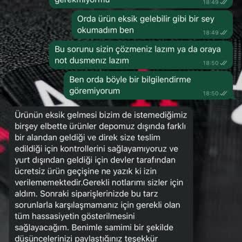 Hepsiburada Eksik Ürün Ve Eksik Parçayı Temin Edememeleri