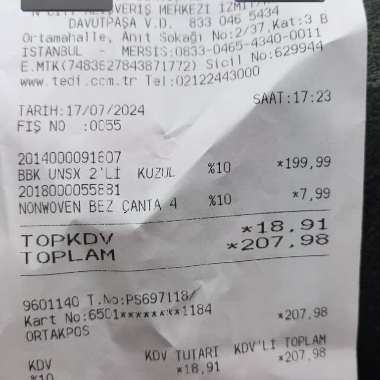Tedi Discount Tekstil Mağazacılık Zorunlu Bez Çanta Satışı Hakkında Şikayet