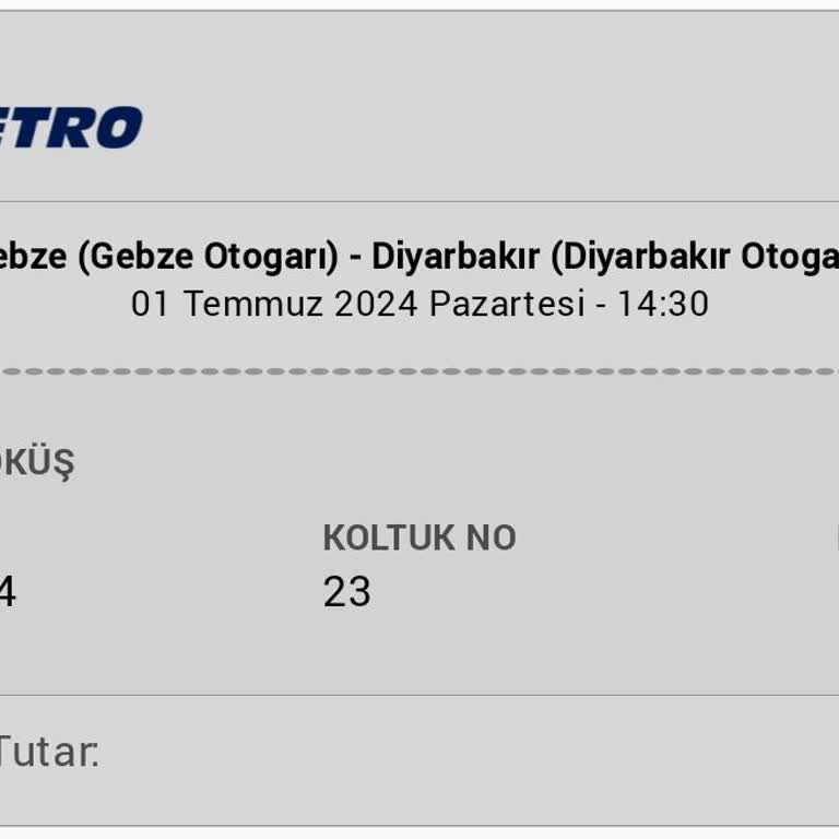 Obilet Ve Metro Turizm Ortak Mağduriyeti