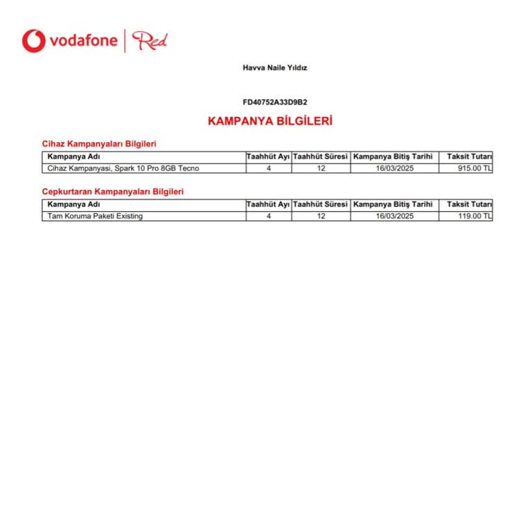 Vodafone Tam Koruma Paketi Existing Sorunu