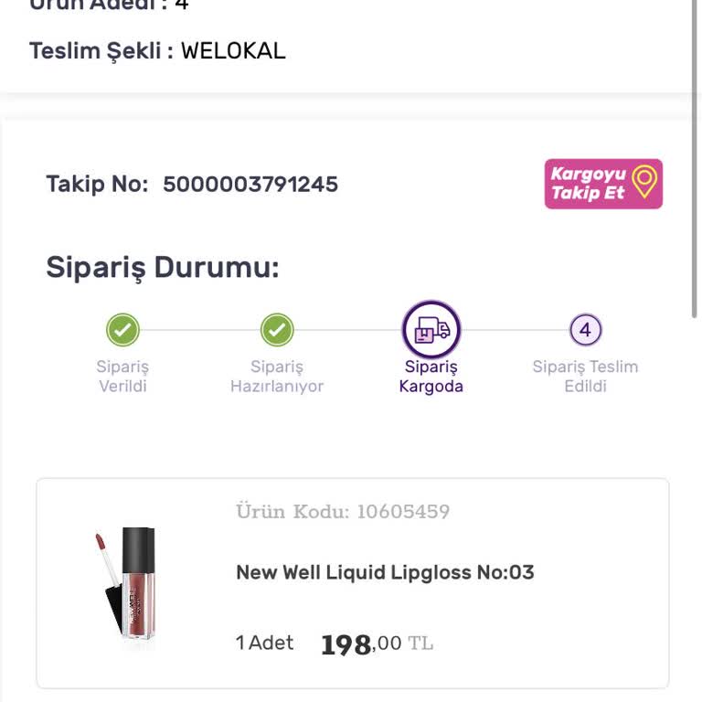 Gratis Siparişim Hala Tarafıma Ulaşmadı