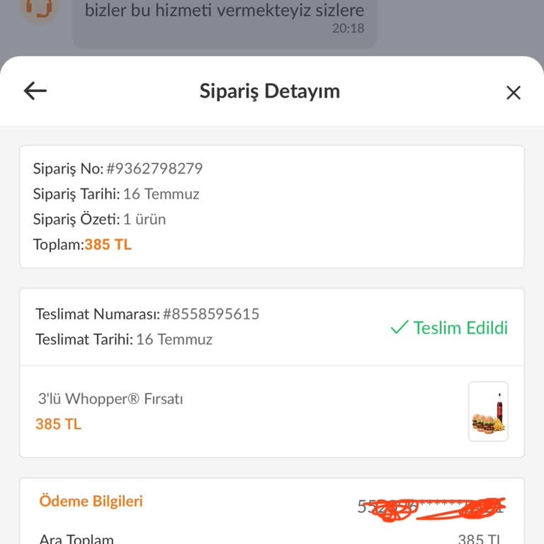 Trendyol Gelmeyen Ürü İadesi Yapılmadı.