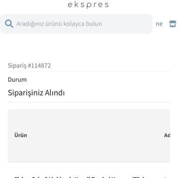 Anne Ekspres Teslim Edilmeyen Ürün
