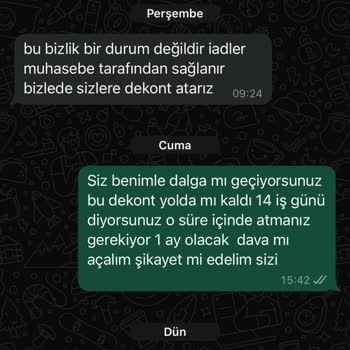 BedrinXXL İade Ücretim Yatmadı
