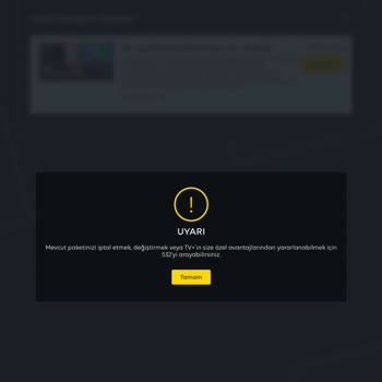 Turkcell TV+ Paketimi İptal Etmiyor