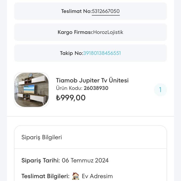 A101 Teslim Edilmeyen TV Ünitesi Ve İletişim Sorunları