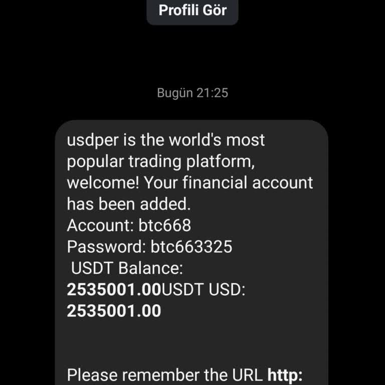 Usdper.com Sitesi Instagram Aracılığıyla Göndermiş