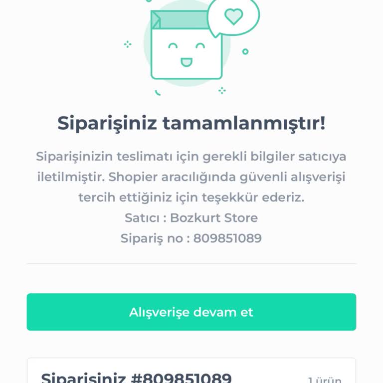 Shopier Teslim Edilemeyen Siparişim