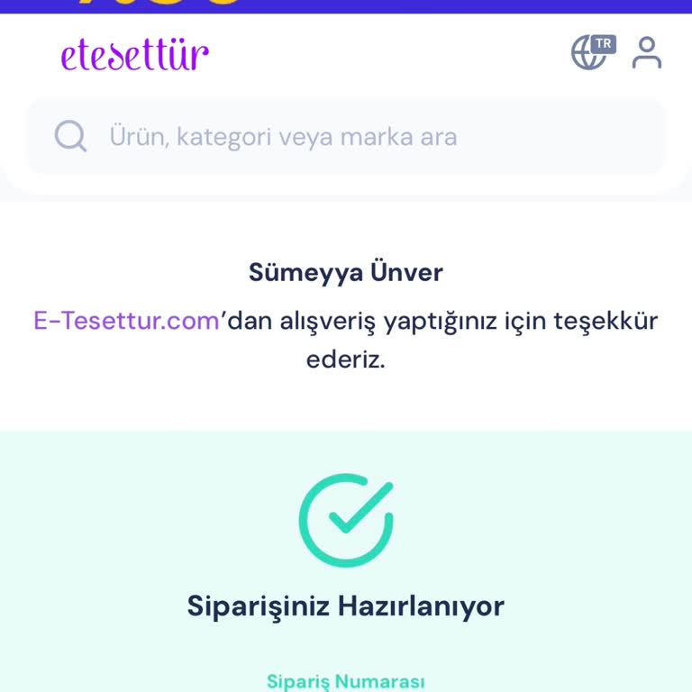 Etesettür Elbise Siparişi