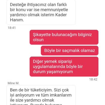 Yemeksepeti Uygulamasının Sipariş İptal Etmemesi