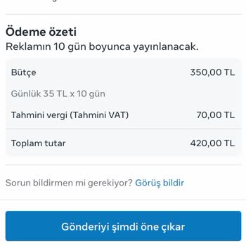 Instagram Sponsorlu Reklam Ücreti Şikayeti