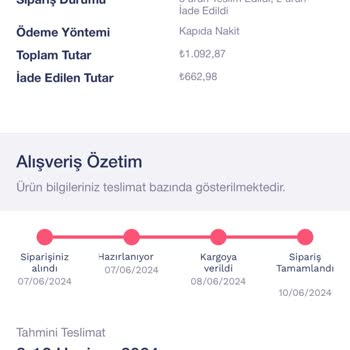 Penti İade Edilmeyen Para