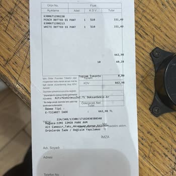 Penti İade Edilmeyen Para