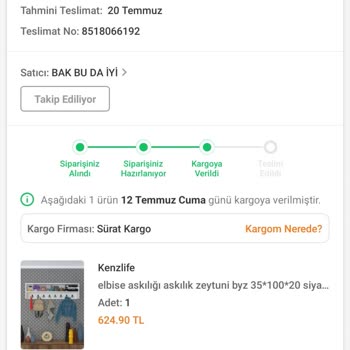 Kenzlife Ev Mobilyaları Kargoda Kayıp Ürün Ve İlgisiz Firma