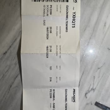 Pegasus Hasarlı Bagaj Ve Kötü Muamele