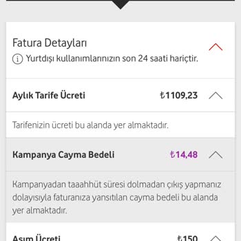Vodafone Haksiz Yere Kesilen Fatura Ve Çözümsüz Müşteri Hizmetleri