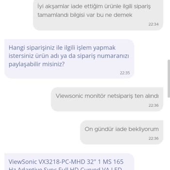 Viewsonic İade Sürecinde Yaşanan Sorunlar Ve Karışıklıklar
