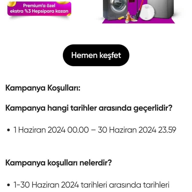 Hepsipay Kampanya Şartlarına Uymuyor