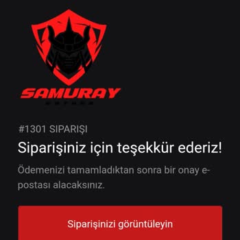 Samuray Katana Kılıcı Siparişimiz Teslim Edilmedi Ve Para İadesi Alamadık