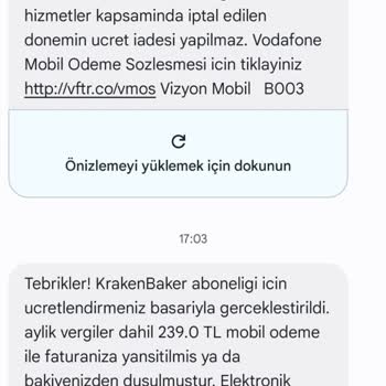 Vodafone Mobil Ödeme Abonelikleri İptali Ve İadesi
