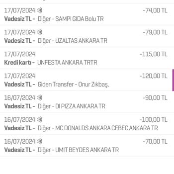 Enpara Banka Kartımdan Bilgim Dışında Yapılan İşlemler