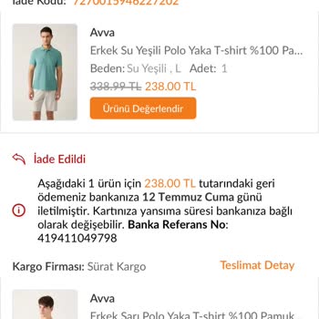 Avva Giyim Trendyol'dan Aldığım Ürünlerde Yaşadığım Sorunlar