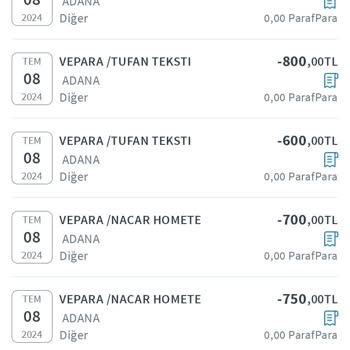 Vepara İzinsiz Para Çekti