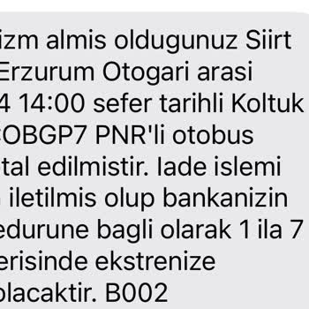 Obilet Bilet Ücreti İadesi