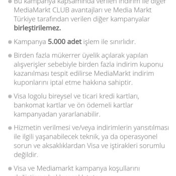 Media Markt Hediye Kuponun Verilmemesi