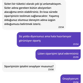 Getir Teslim Edilmeyen Sipariş