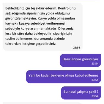 Getir Teslim Edilmeyen Sipariş