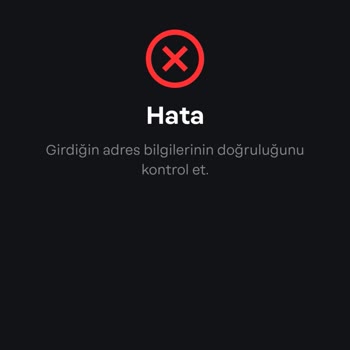 Papara Nvi Adres Kodu Hatası