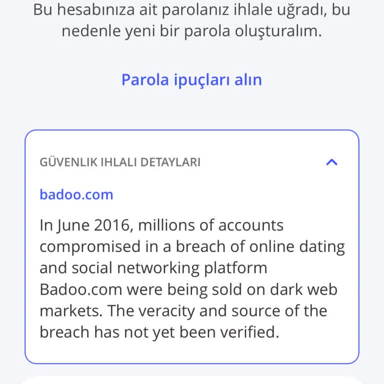 Badoo Uygulaması İzinsiz Mail