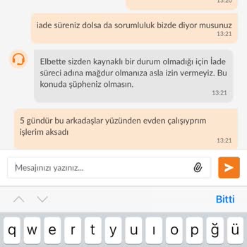 Failure To Pick Up The Return To Trendyol From My Home For 3 Weeks