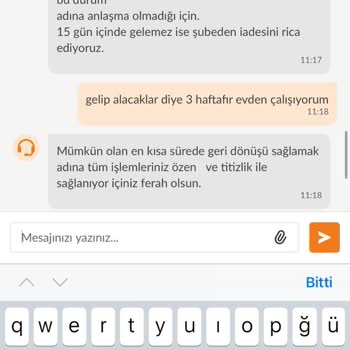 Failure To Pick Up The Return To Trendyol From My Home For 3 Weeks