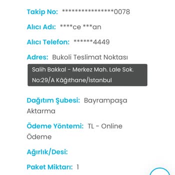 Kargoist İade Sürecine Giren Paket