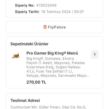 Burger King Alanya Cikcilli Şubesi Sorunu