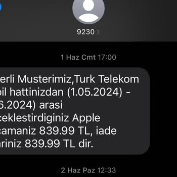 Apple Ve Türk Telekom'un Çekip Ama Gönderemedikleri İade