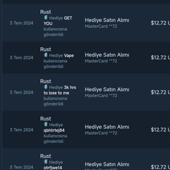Steam Hediye Etmedim İade