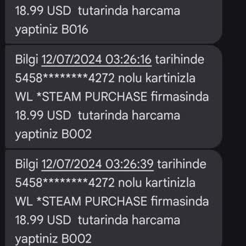 Steam Hediye Etmedim İade