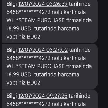 Steam Hediye Etmedim İade