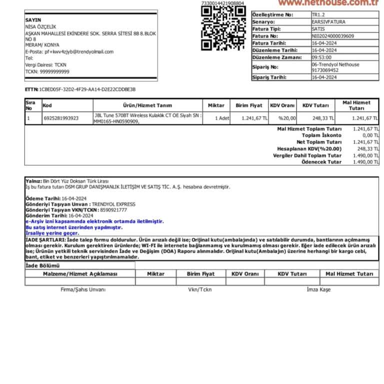 JBL 570BT Kulaklığım Bozuldu