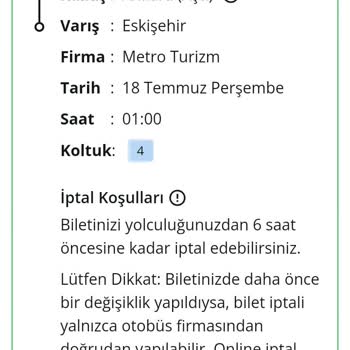 Metro Turizm 400 Tl Mi Geri İstiyorum