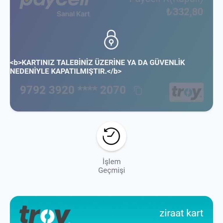 Paycell Kartıma Para Yüklediğim Anda Bloke Oldu