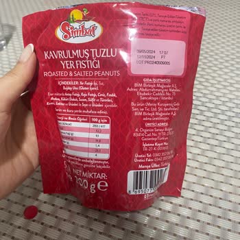 Simbat Kuruyemiş Fıstık İçinden Ambalaj Çıktı