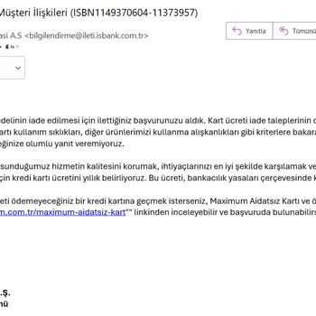 İş Bankası İle Çalışırken Vefa Aramayın.